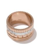 Boucheron 18kt Rose Gold Diamond Quatre Radiant Large Ring - Pg
