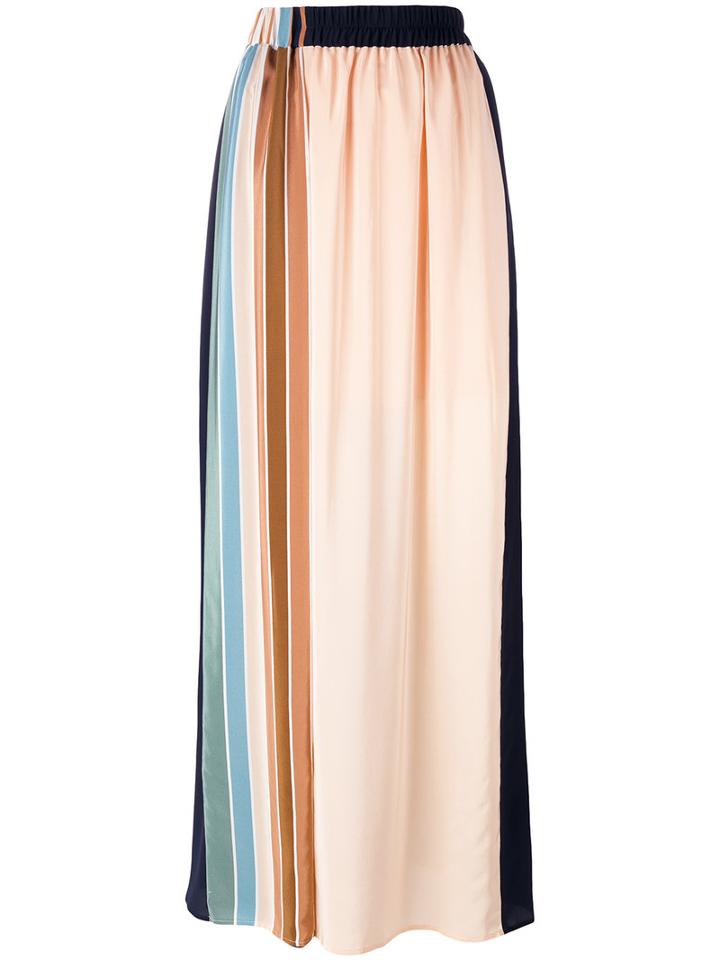 Antonia Zander - Liliana Maxi Skirt - Women - Silk - M, Blue, Silk