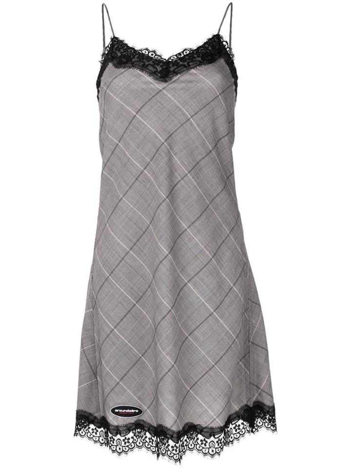 Ground Zero Lace Trim Camisole Dress - Grey