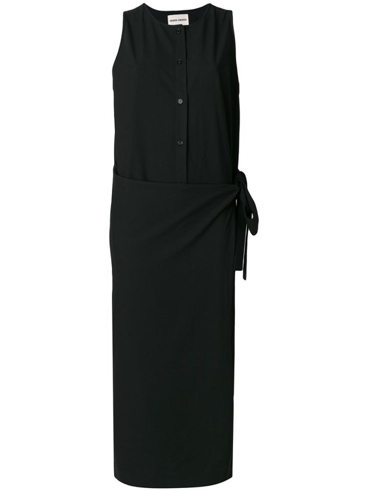 Henrik Vibskov Button Down Wrap Dress - Black