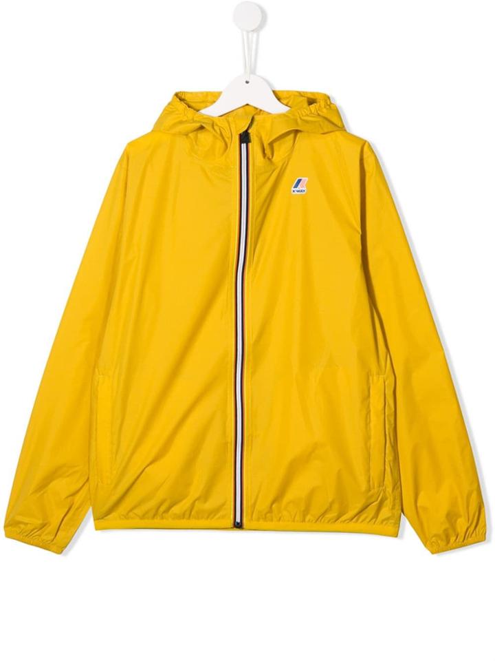 K Way Kids Teen Rain Jacket - Yellow