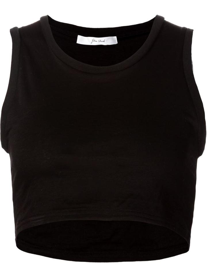 Julien David Knitted Crop Tank Top
