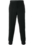 Neil Barrett Elasticated Cuff Trousers, Men's, Size: 46, Black, Virgin Wool/polyester/spandex/elastane