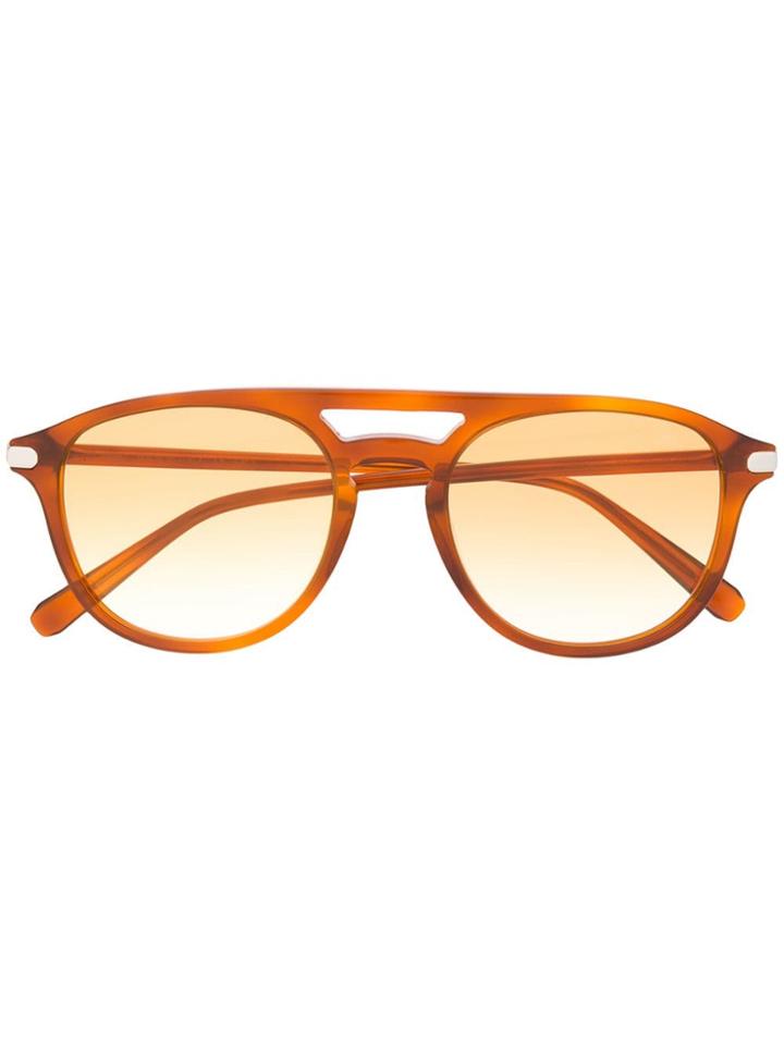 Brioni Round Sunglasses - Brown
