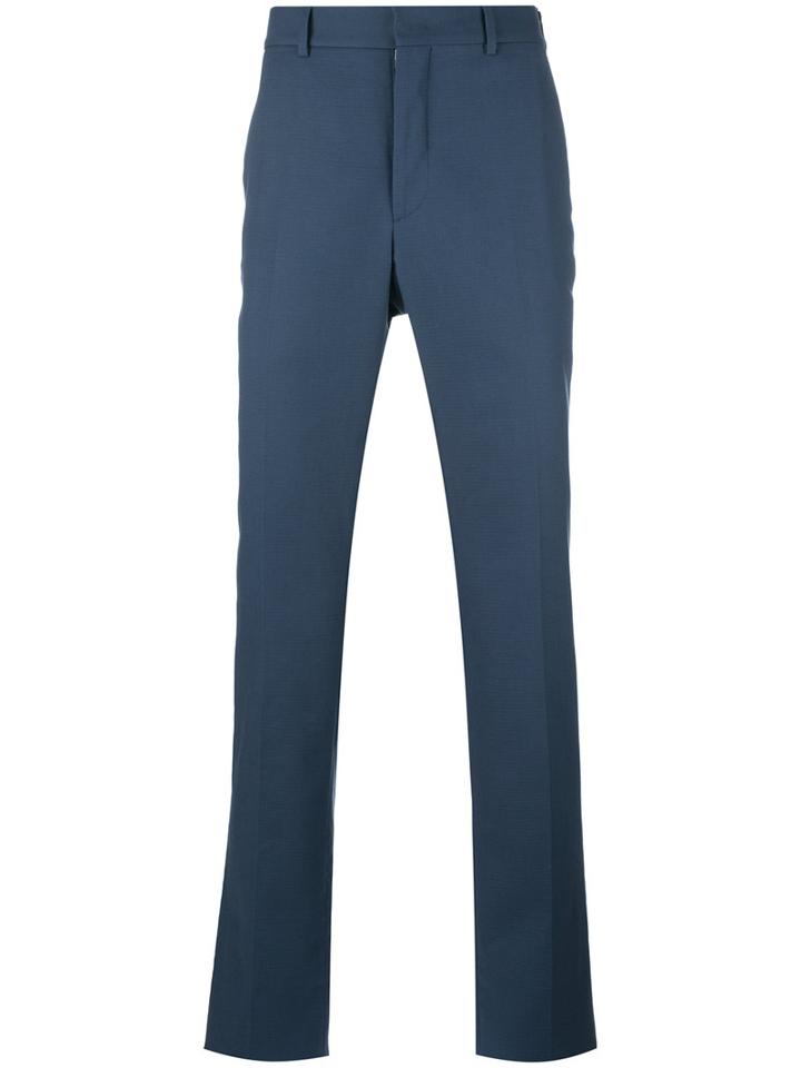 Fendi Chino Trousers, Men's, Size: 50, Blue, Cotton/spandex/elastane/viscose