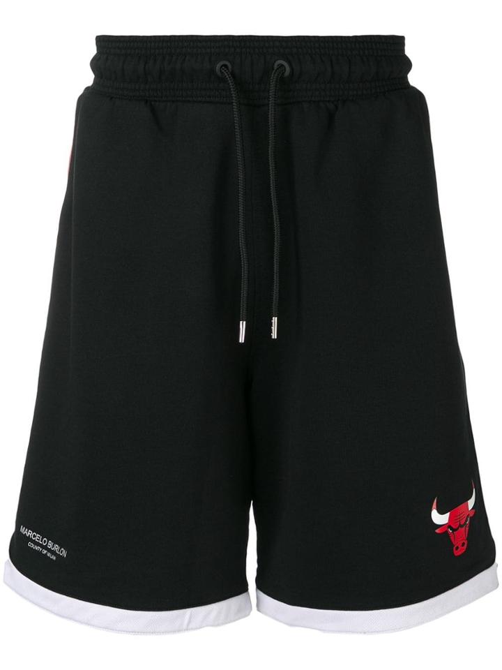 Marcelo Burlon County Of Milan Chicago Bulls Shorts - Black