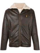 The Silted Company Zipped Shearling Jacket - Brown
