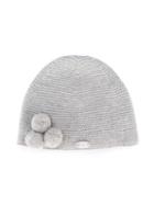 Tartine Et Chocolat 'chic Et Chatons' Knit Beanie, Girl's, Size: 44 Cm, Grey