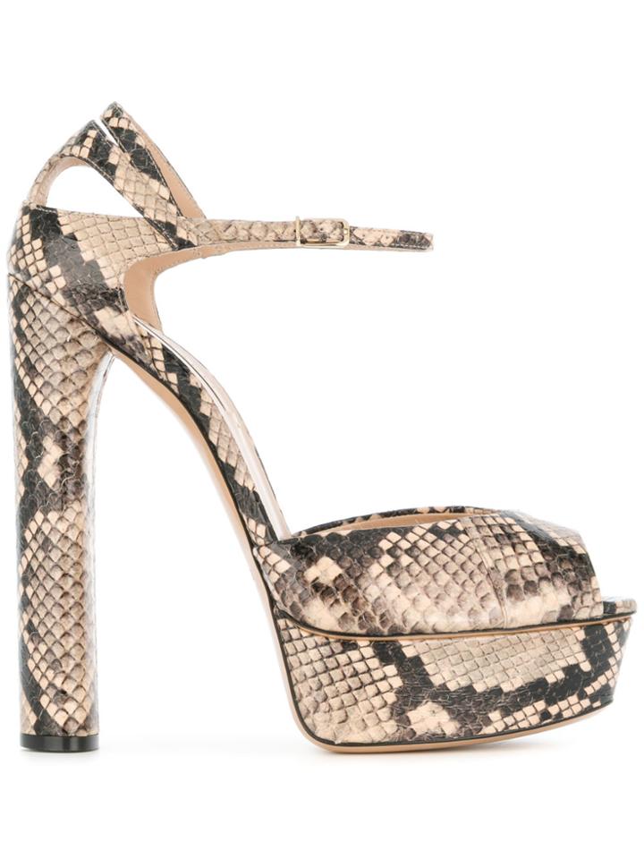 Casadei Platform Sandals - Nude & Neutrals