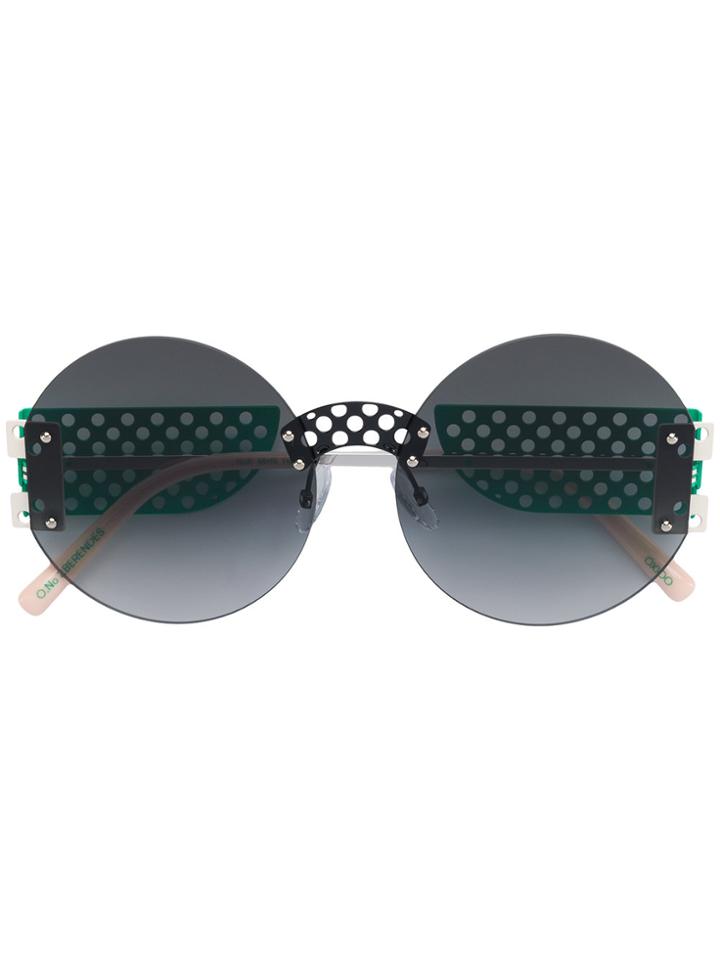 Oxydo Round Tinted Sunglasses - Green