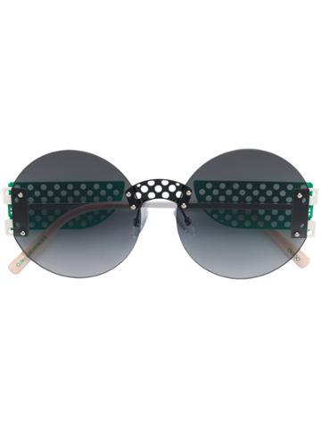 Oxydo Round Tinted Sunglasses - Green