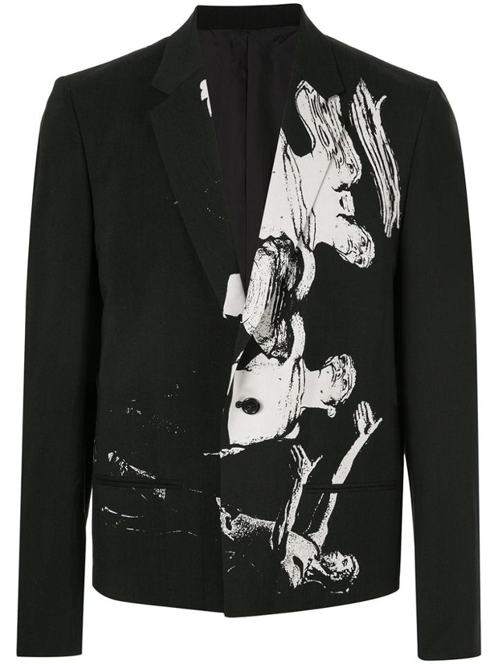 Undercover Printed Blazer - Black