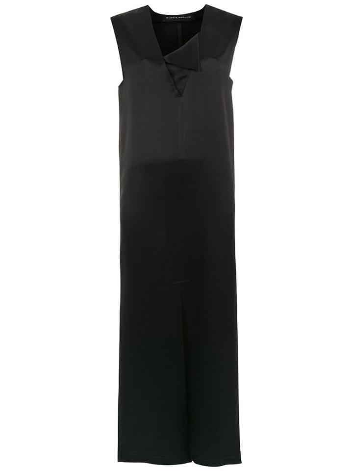 Gloria Coelho Long Asymmetric Dress - Black