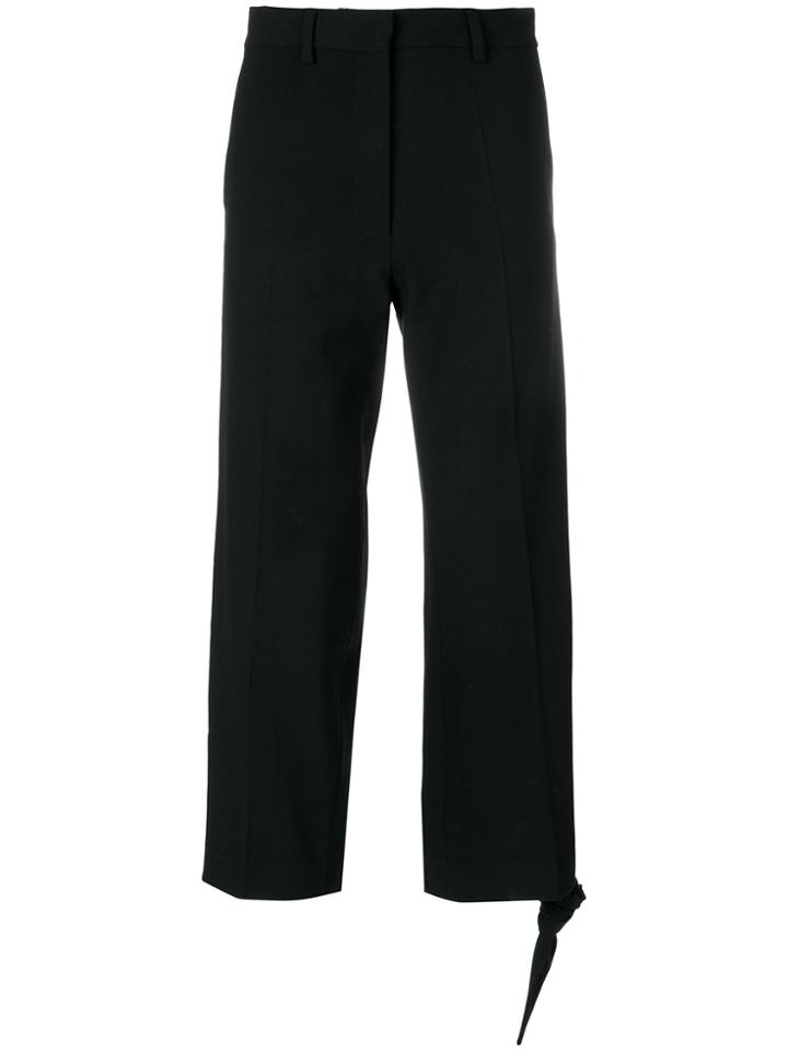Jw Anderson Knot Hem Trousers - Black