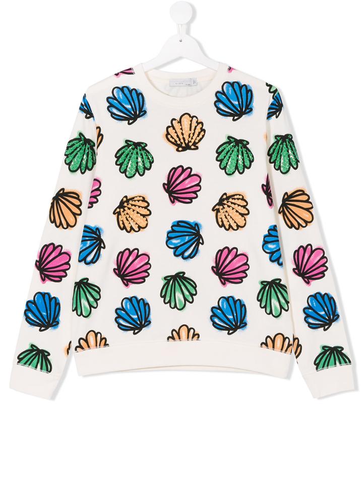 Stella Mccartney Kids Shell Print Sweater - Nude & Neutrals