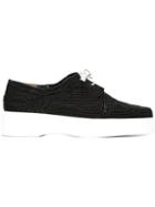 Robert Clergerie Lace-up Shoes, Women's, Size: 40, Black, Raffia/leather/rubber