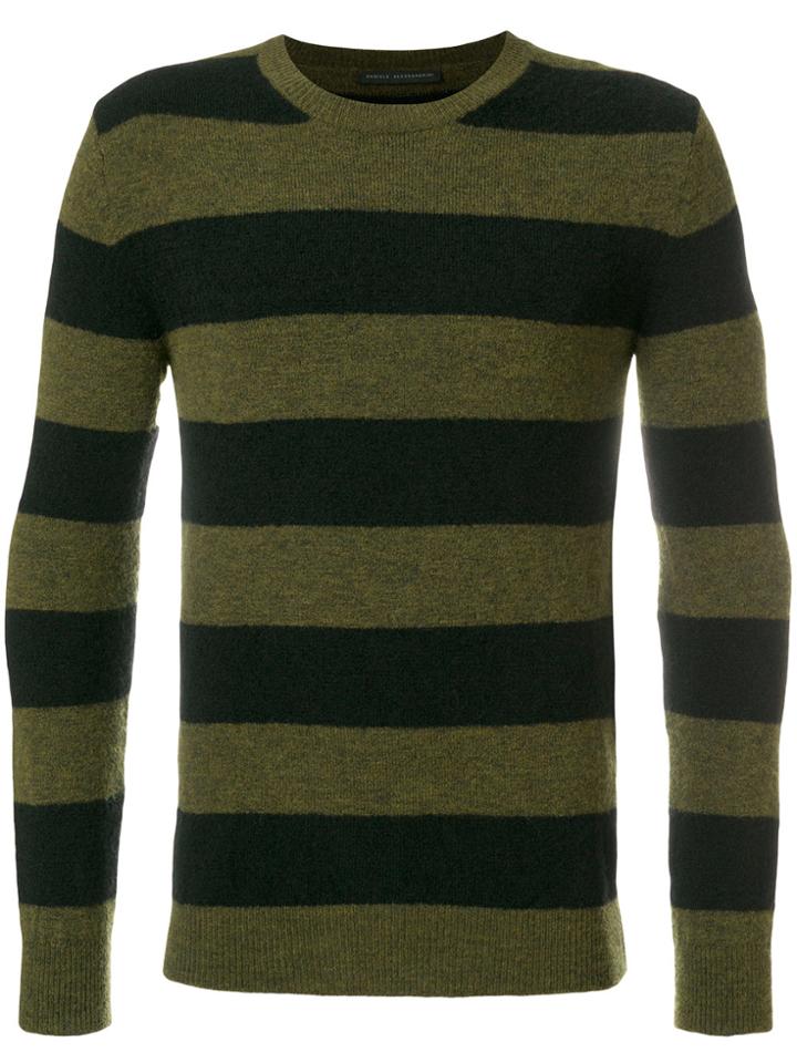 Daniele Alessandrini Striped Jumper - Black