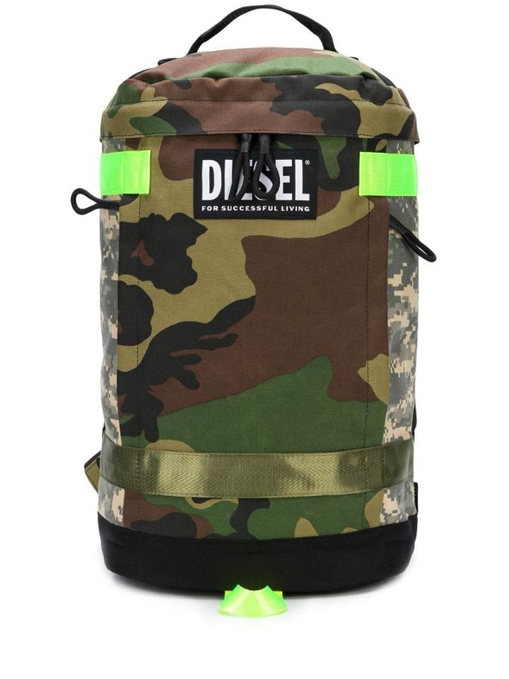 Diesel Camo Utility Backpack - Green