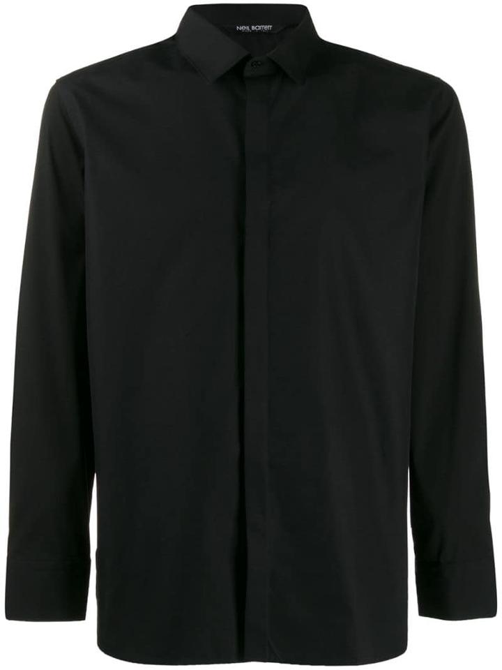 Neil Barrett Long-sleeve Fitted Shirt - Black