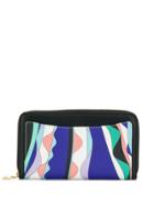 Emilio Pucci Burle Print Zip-around Wallet - Blue