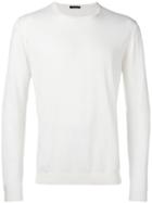 Roberto Collina - Plain Sweatshirt - Men - Cotton - 52, White, Cotton
