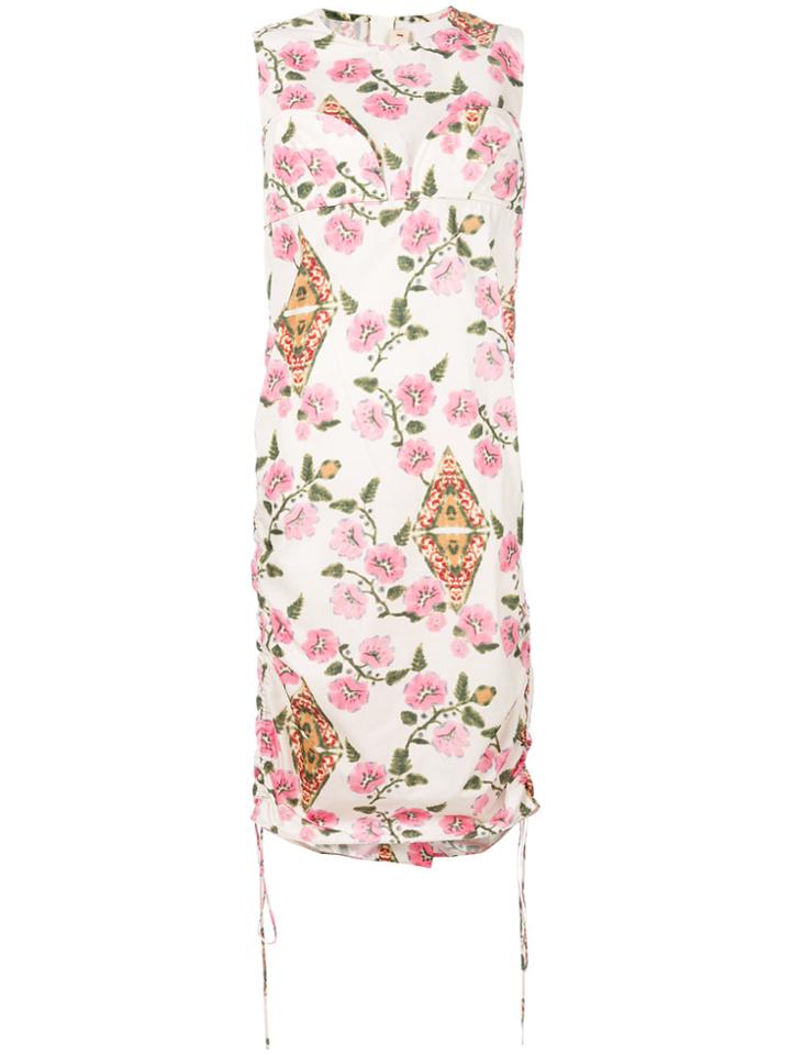 Marni Floral Shift Dress - White
