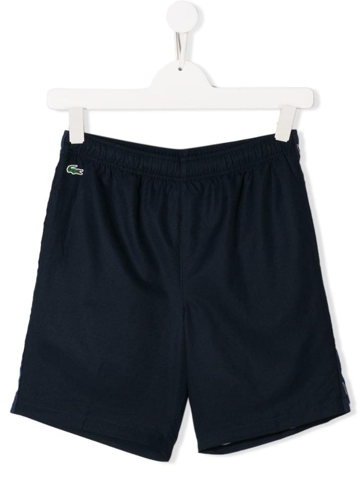 Lacoste Kids Logo Tape Shorts - Blue