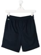 Lacoste Kids Logo Tape Shorts - Blue