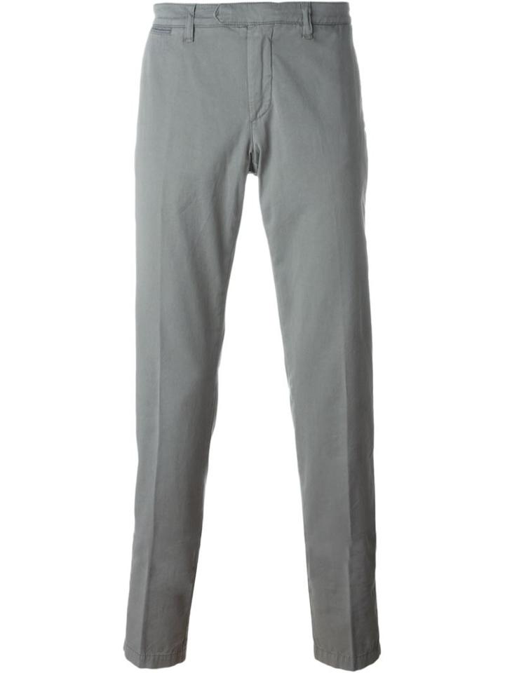 Eleventy Chino Trousers, Men's, Size: 31, Grey, Cotton/spandex/elastane