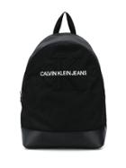 Calvin Klein Logo Embroidery Backpack - Black