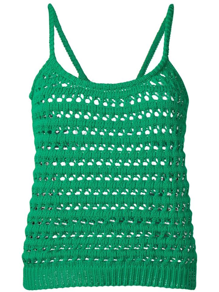 Prada Crochet Tank Top - Green