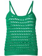 Prada Crochet Tank Top - Green