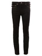 Ganryu Comme Des Garcons Skinny Jeans, Men's, Size: Large, Black, Cotton/polyurethane