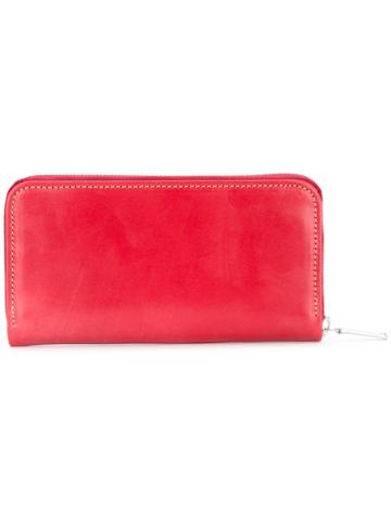 Whitehouse Cox Contrast Stitch Zipped Wallet - Red