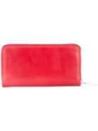 Whitehouse Cox Contrast Stitch Zipped Wallet - Red