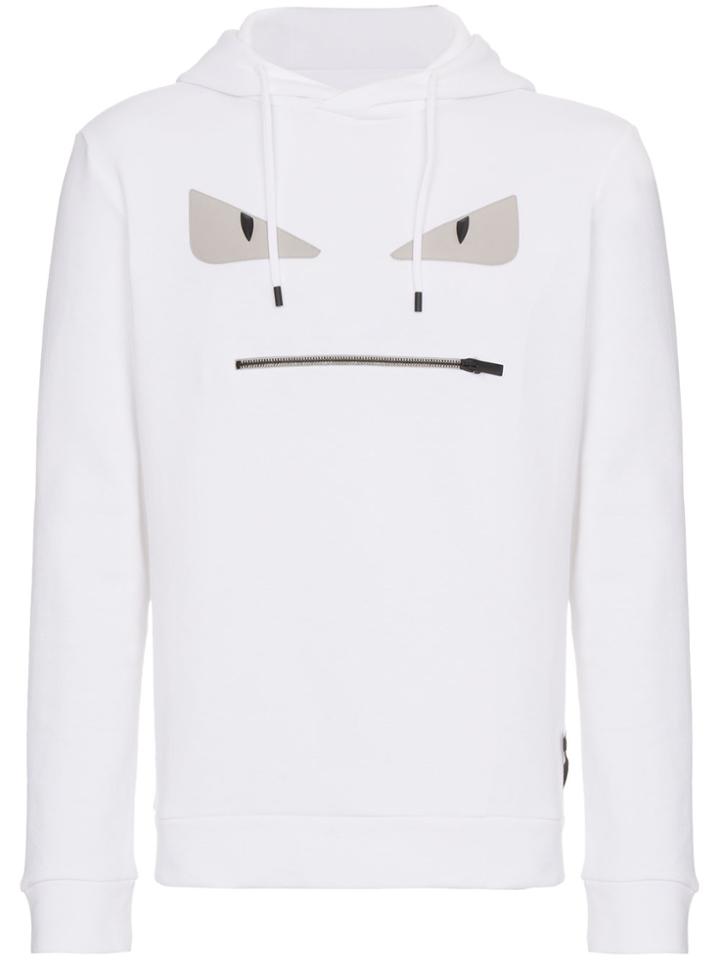 Fendi White Eyes Hooded Sweater