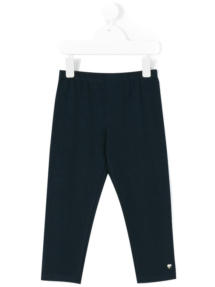 Armani Junior - Minimal Leggings - Kids - Cotton/spandex/elastane - 5 Yrs, Blue