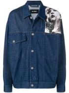 Raf Simons Punkette Oversized Denim Jacket - Blue