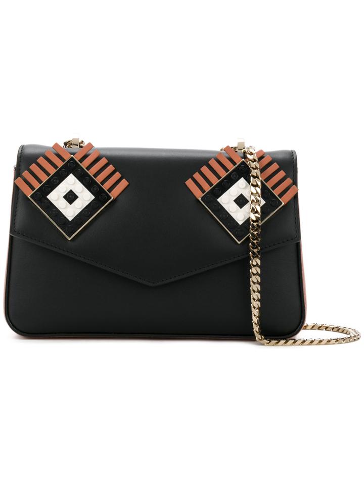 Les Petits Joueurs Lego Applique Shoulder Bag - Black
