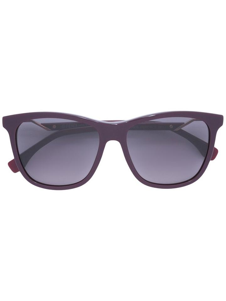 Fendi - Square Frame Sunglasses - Unisex - Acetate - One Size, Pink/purple, Acetate