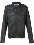 Belt Detailing Jacket, Men's, Size: Large, Cotton