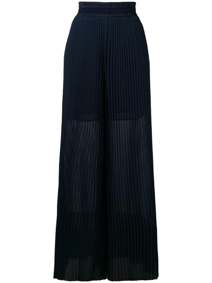 Golden Goose Cygnuns Pleated Palazzo Pants - Blue