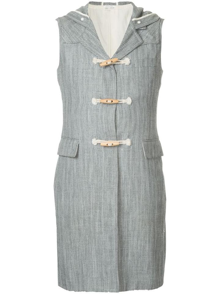 Comme Des Garçons Pre-owned Hooded Long Gilet - Grey