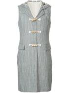 Comme Des Garçons Pre-owned Hooded Long Gilet - Grey