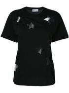 Red Valentino Sheer Embroidered T-shirt - Black