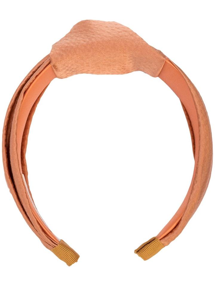 Jennifer Behr Knot-detail Hairband - Orange