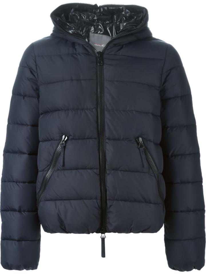 Duvetica Hooded Padded Jacket, Men's, Size: 52, Blue, Feather Down/polyamide