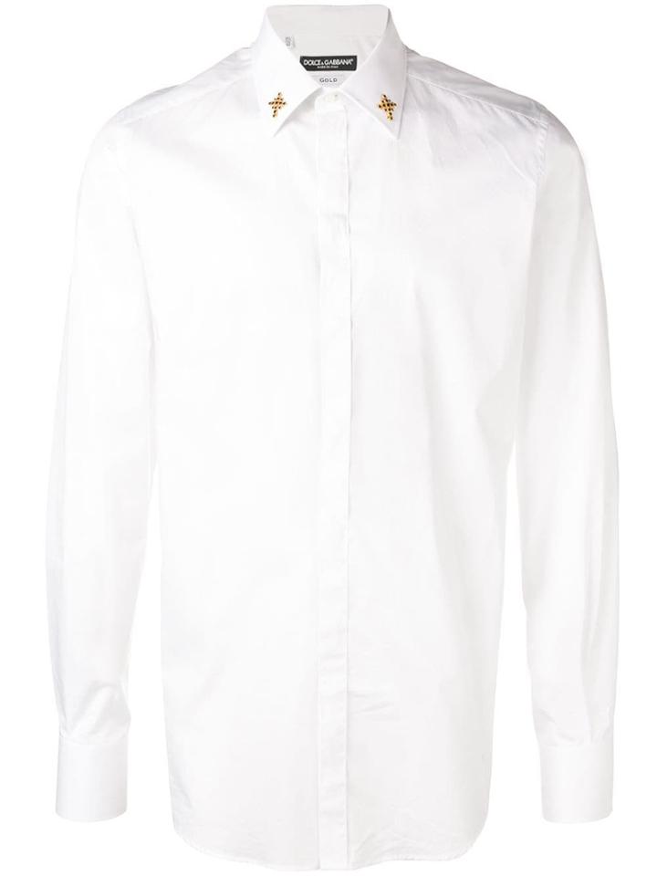 Dolce & Gabbana Cross Detailed Shirt - White