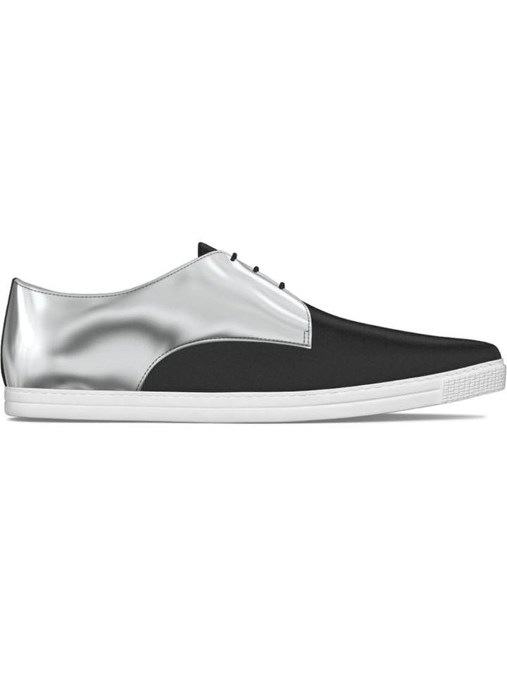 Myswear Dean Sneakers, Men's, Size: 45, Grey, Nappa Leather/patent Leather/rubber