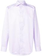 Canali Striped Shirt - Purple